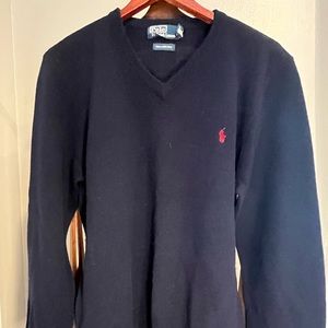 Men’s Wool Sweater- Dark navy blue
